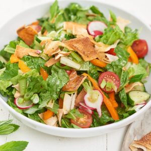 Fattouche Salad with Fried Breads